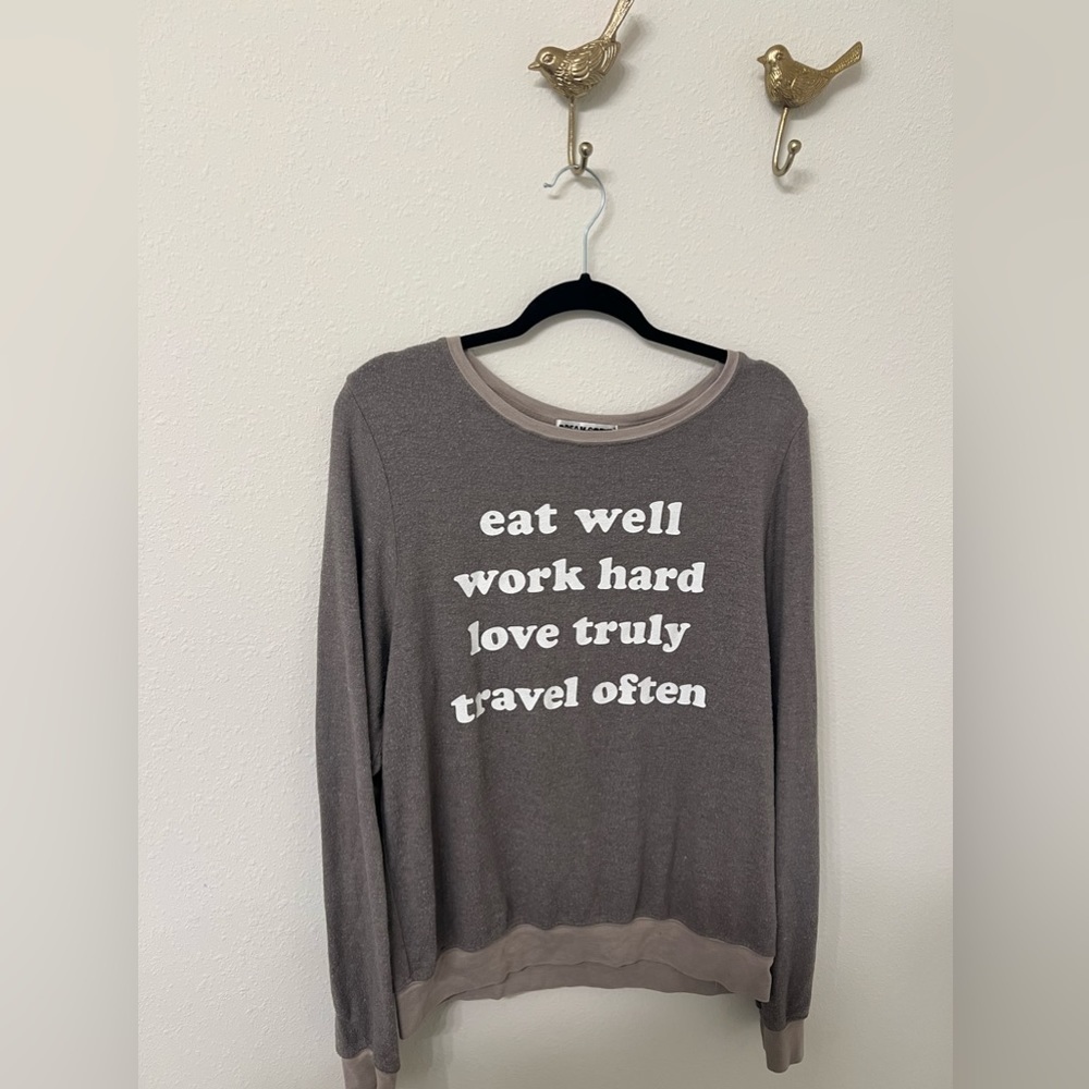 Excellent Condition Wildfox Dream Scene Gray Sweater, Large